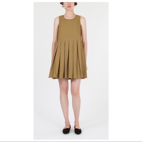 CREATURES OF COMFORT Ash Dress Ripstop sz 2 khaki - Picture 2 of 4